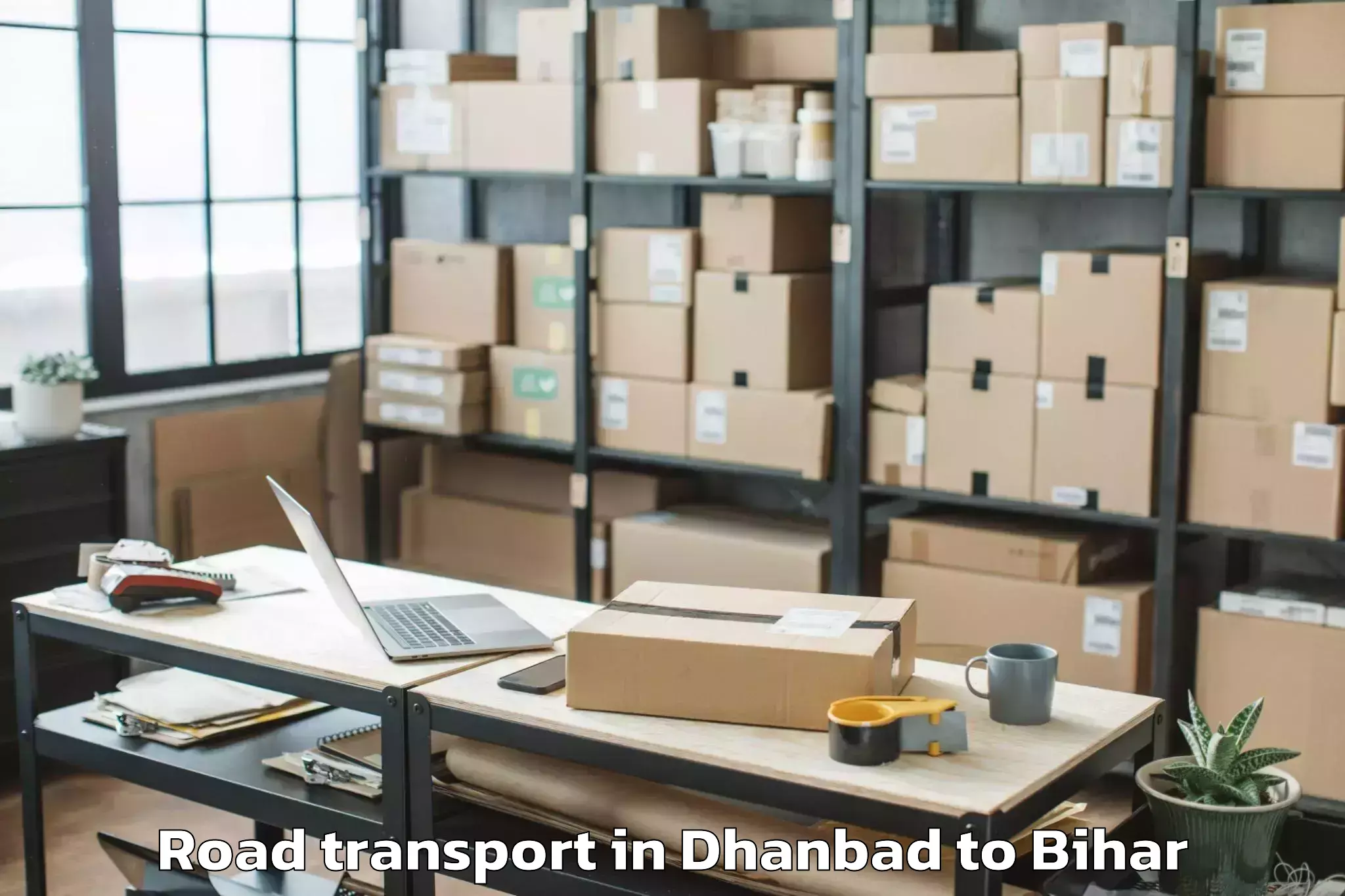 Book Dhanbad to Bharwara Road Transport